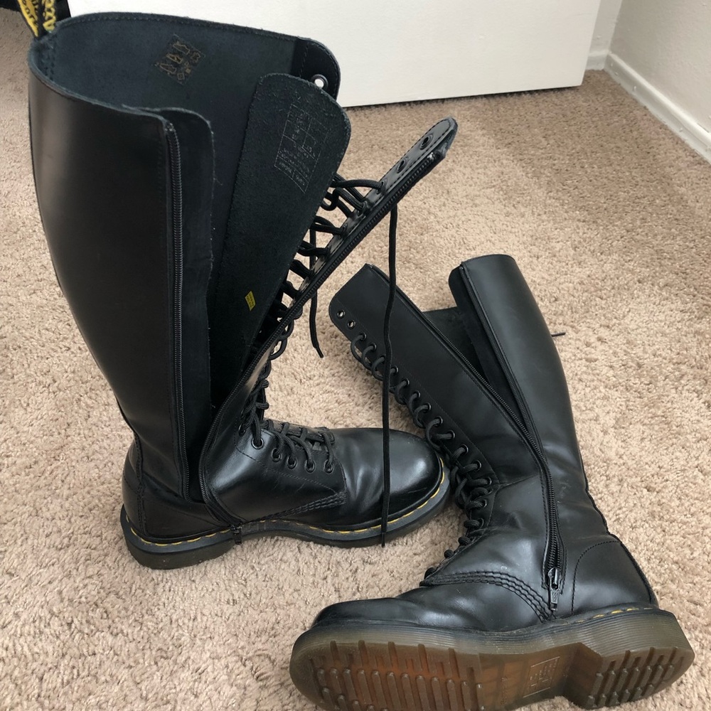 Knee high Dr. Martens